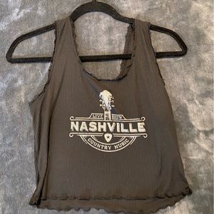 Black Nashville tank